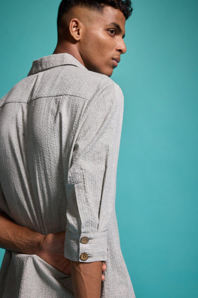 WASHED SEERSUCKER SHIRT - dash and dot