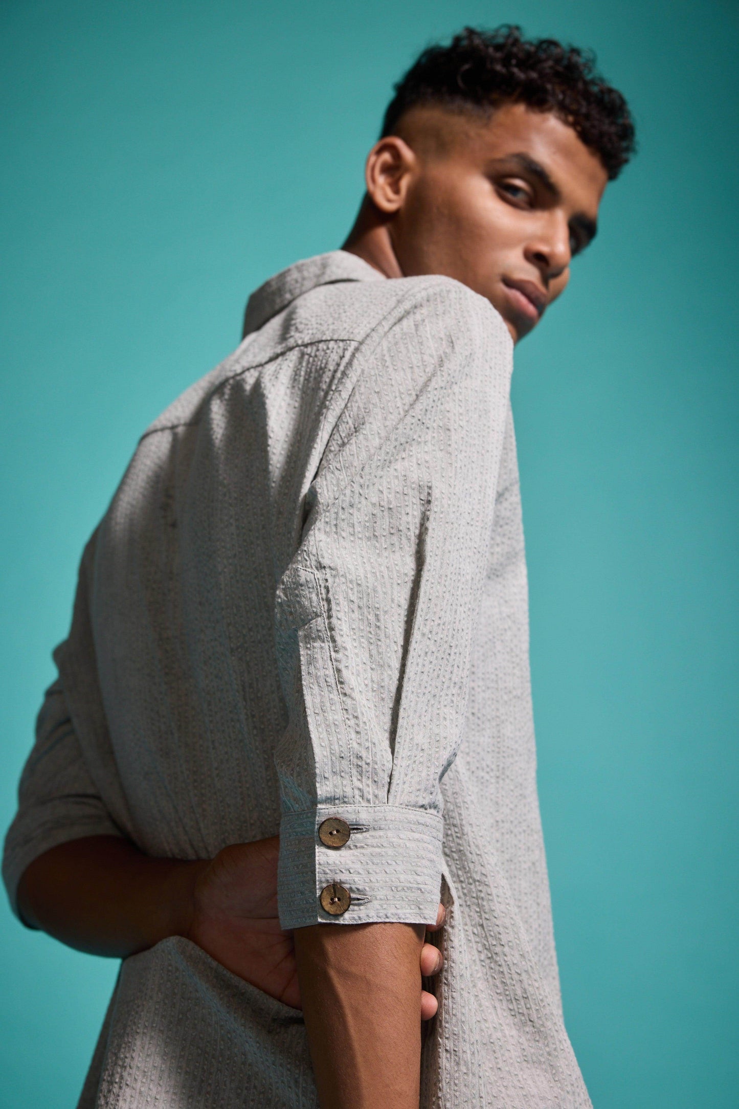 WASHED SEERSUCKER SET - dash and dot