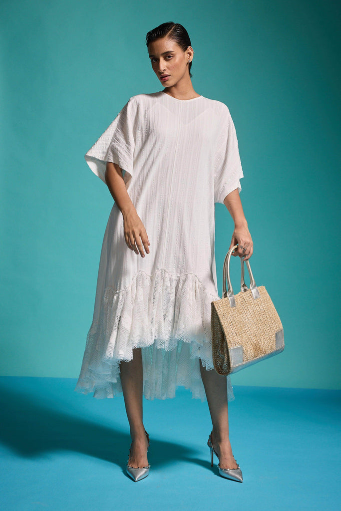 LACE HEM TEESHIRT DRESS - dash and dot dash and dot