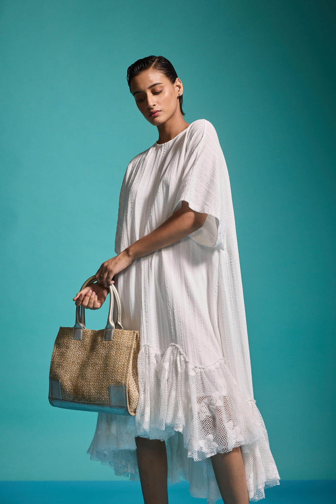 LACE HEM TEESHIRT DRESS - dash and dot dash and dot