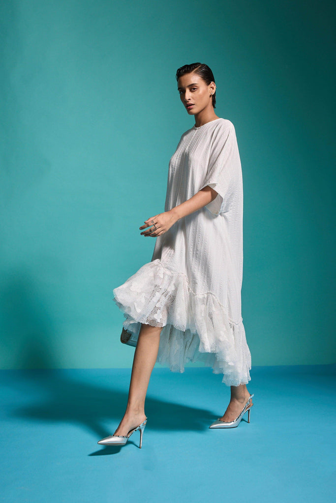 LACE HEM TEESHIRT DRESS - dash and dot dash and dot