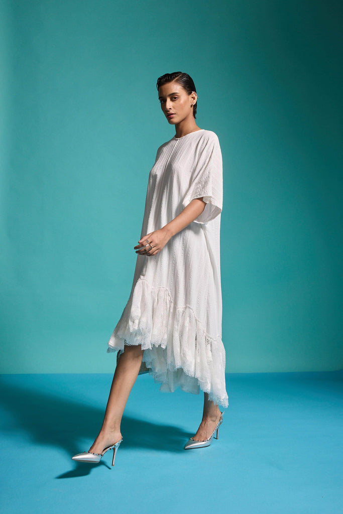 LACE HEM TEESHIRT DRESS - dash and dot dash and dot