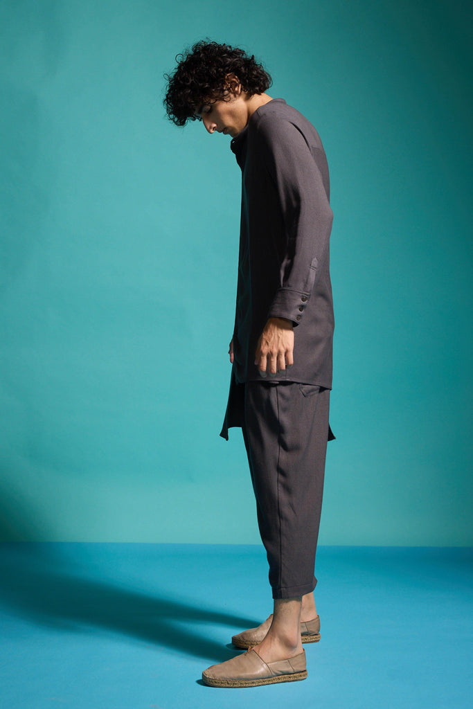 FRONT PLEATED PANT - dash and dot dash and dot