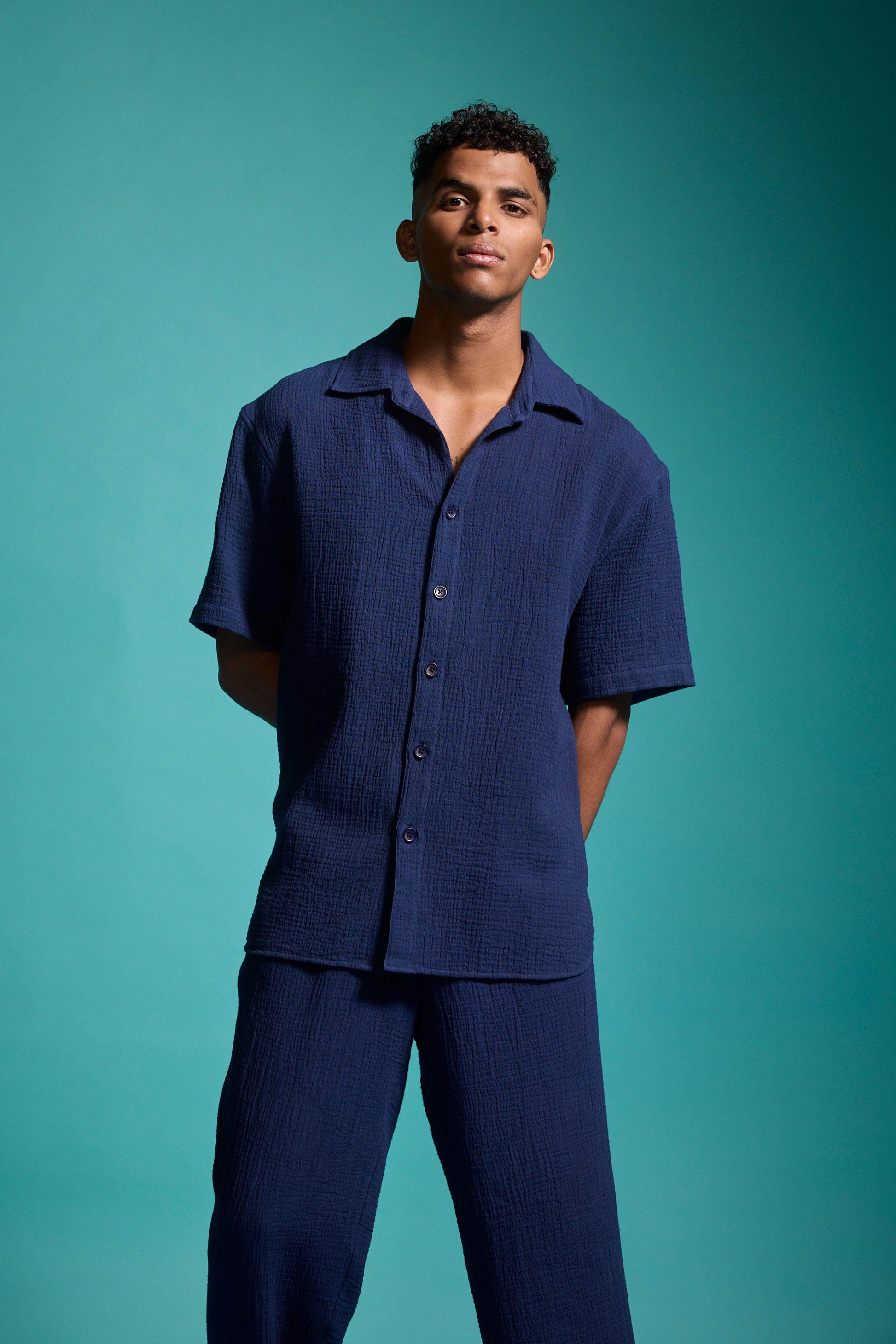 CRINKLE COTTON PANT SET - dash and dot