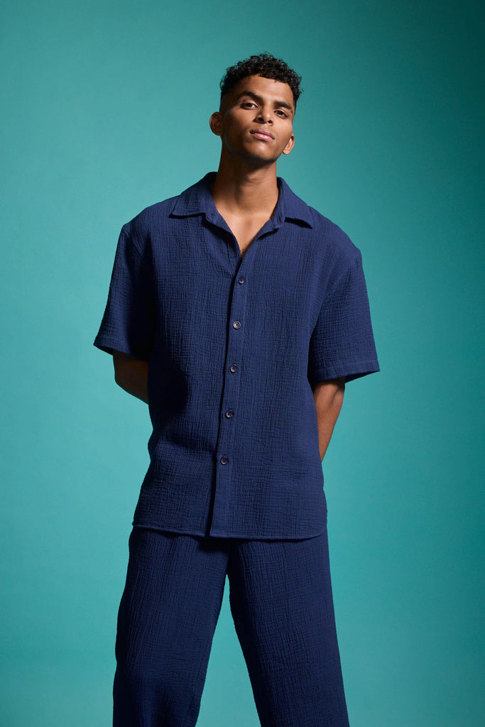 CRINKLE COTTON PANT SET - dash and dot dash and dot