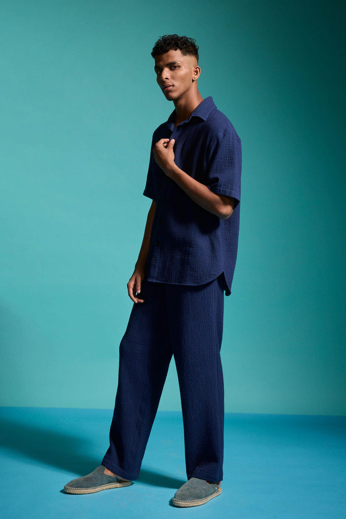 CRINKLE COTTON PANT SET - dash and dot dash and dot