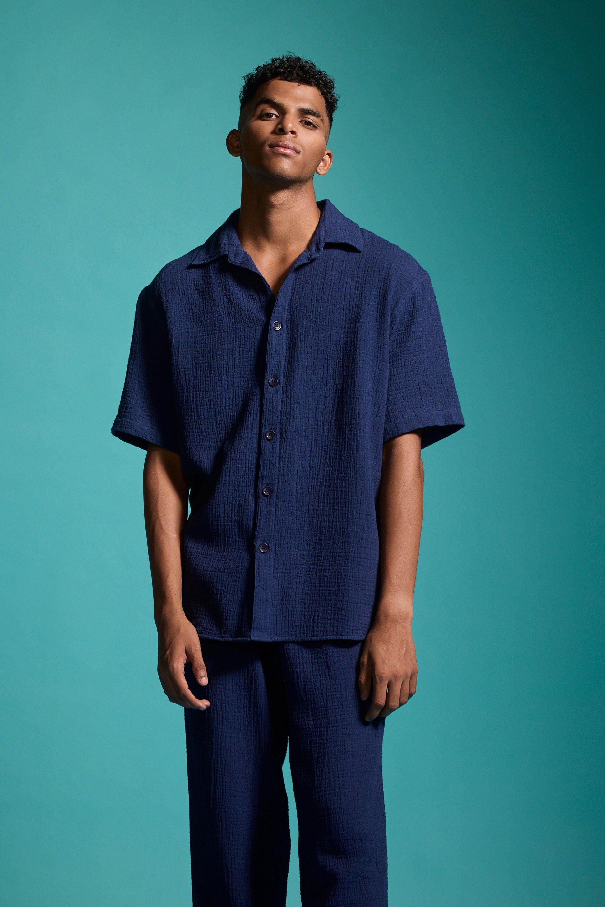 CRINKLE COTTON PANT SET - dash and dot