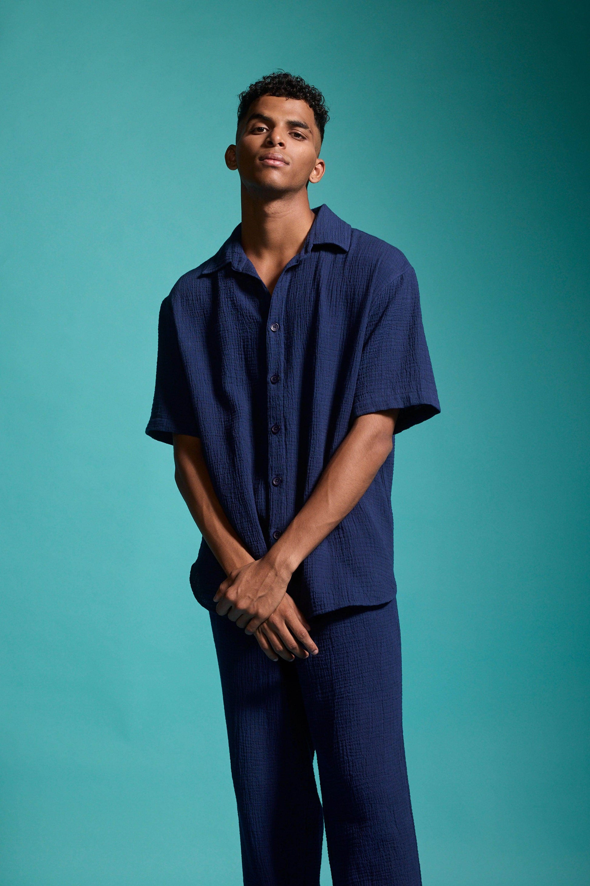 CRINKLE COTTON PANT SET - dash and dot