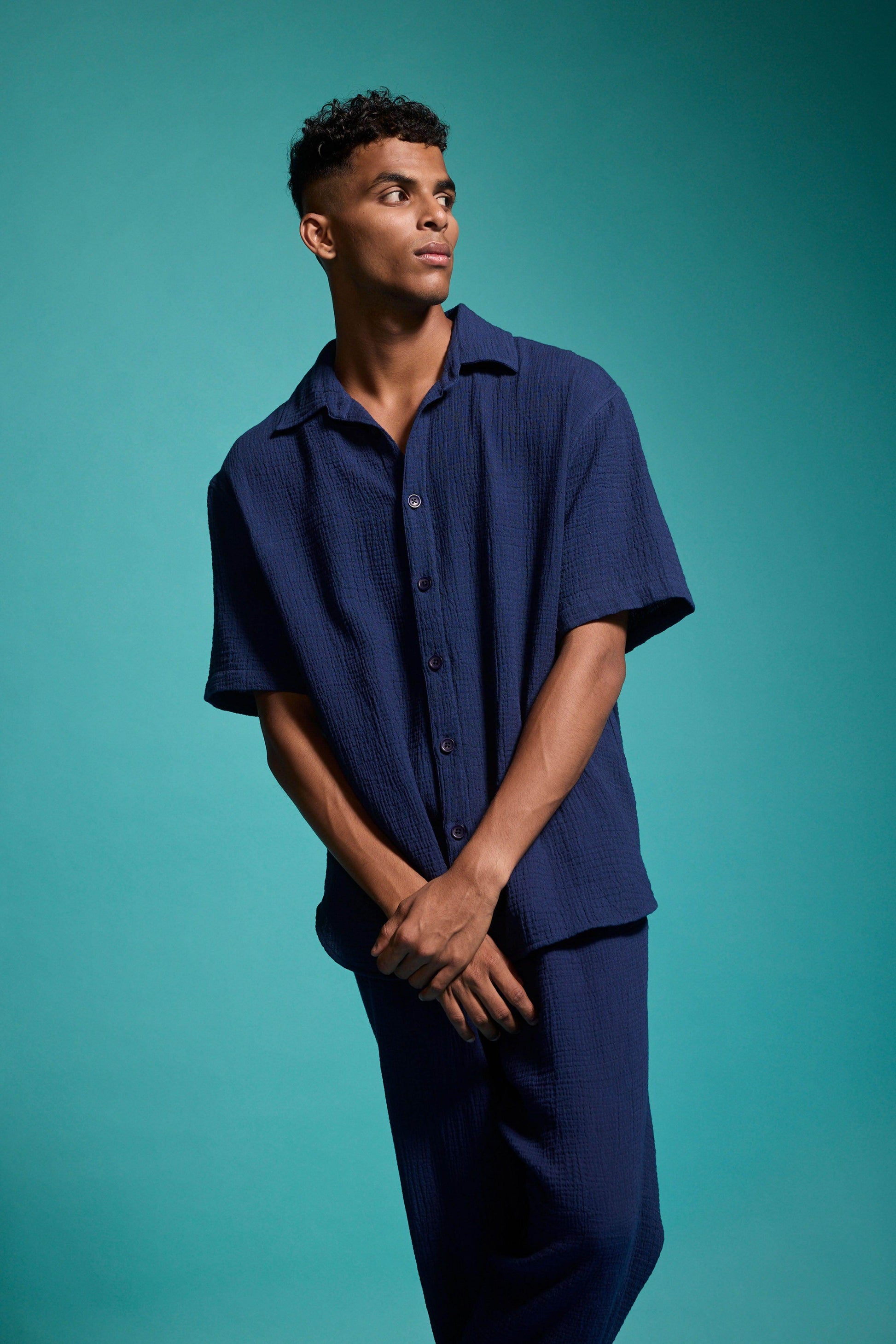 CRINKLE COTTON PANT SET - dash and dot