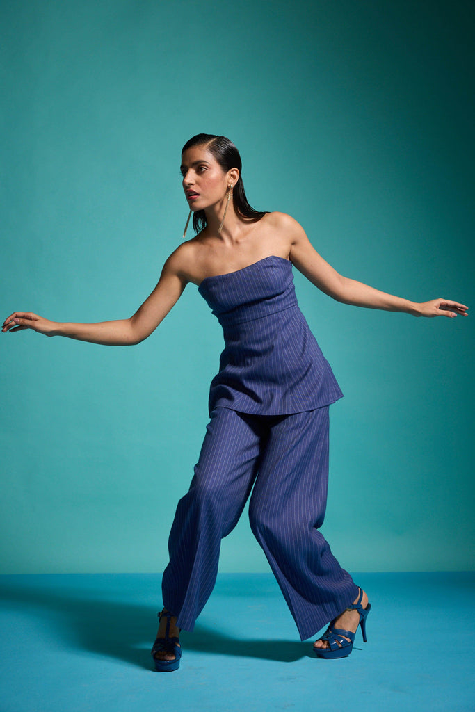 PINSTRIPE CULOTTE - dash and dot dash and dot