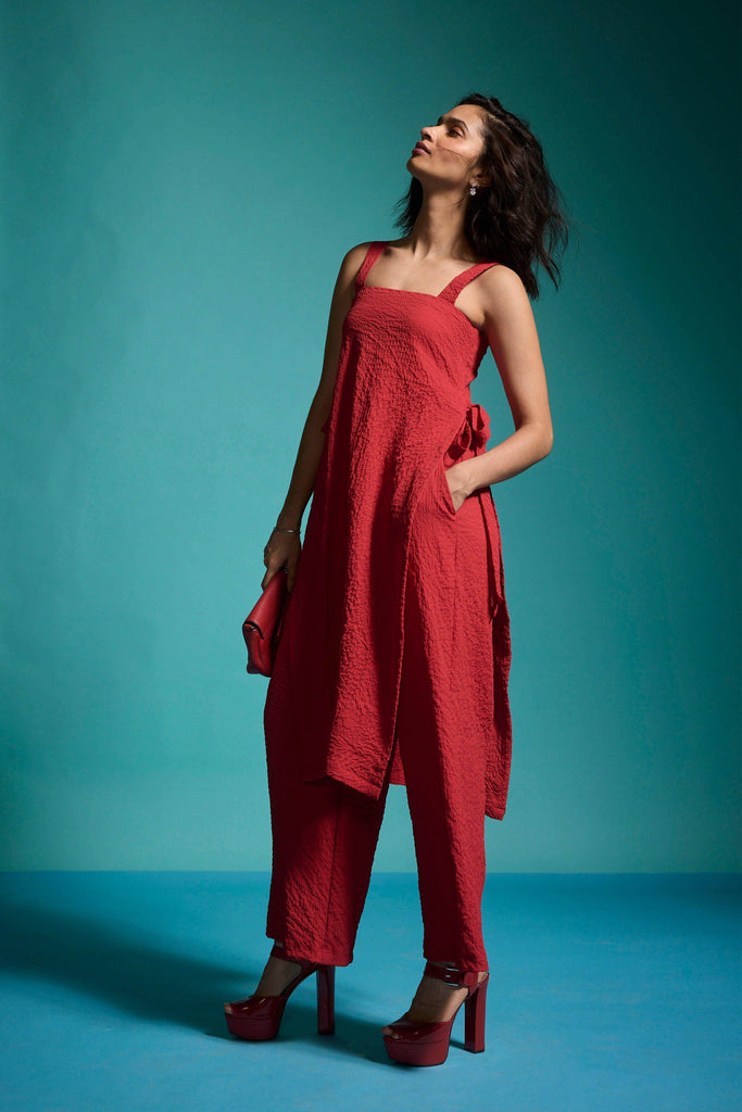 TEXTURED SIDE TIE SET - dash and dot dash and dot