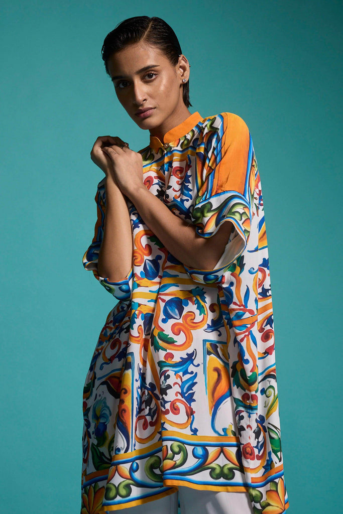 CASABLANCA TOP - dash and dot dash and dot