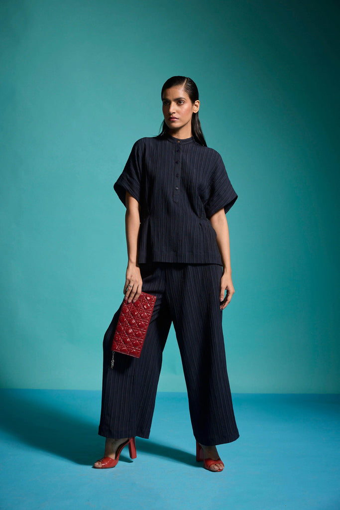 TEXTURED CRINKLE PANT - dash and dot dash and dot