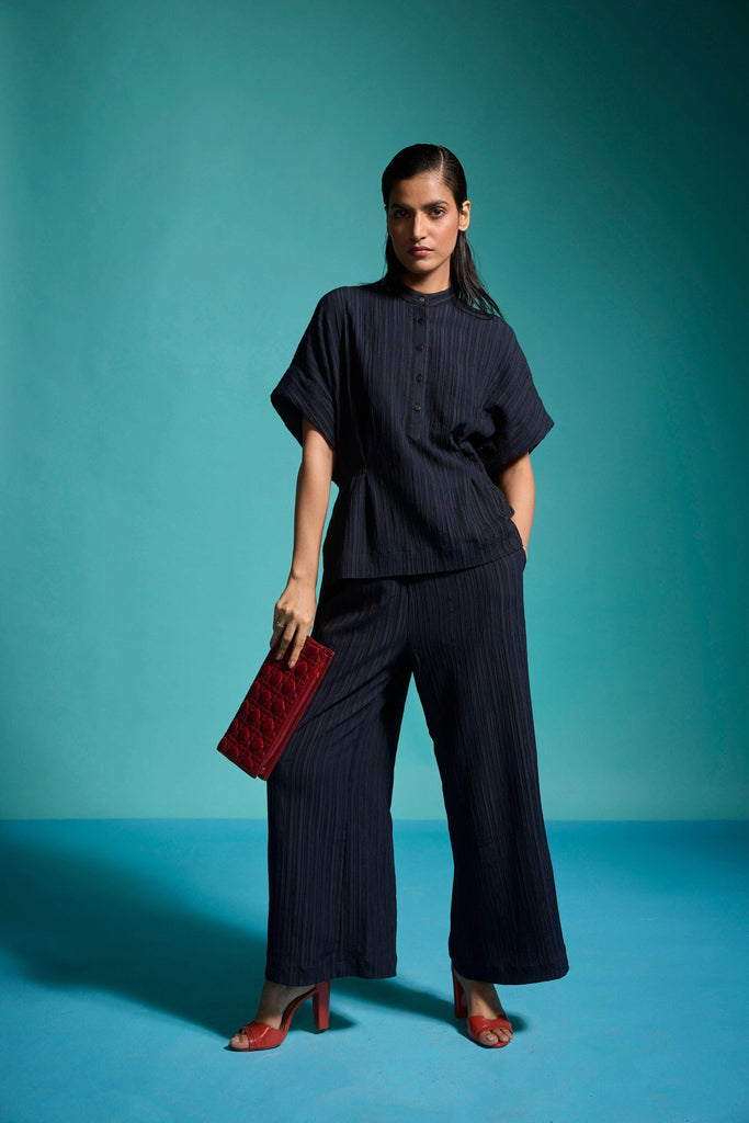 TEXTURED CRINKLE PANT - dash and dot dash and dot