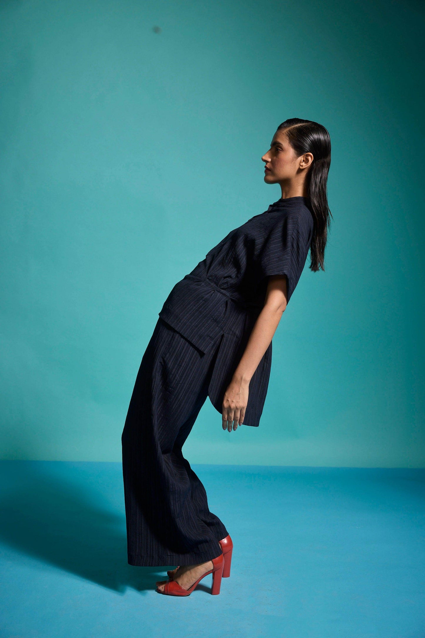 TEXTURED STRUCTURED SHIRT - dash and dot