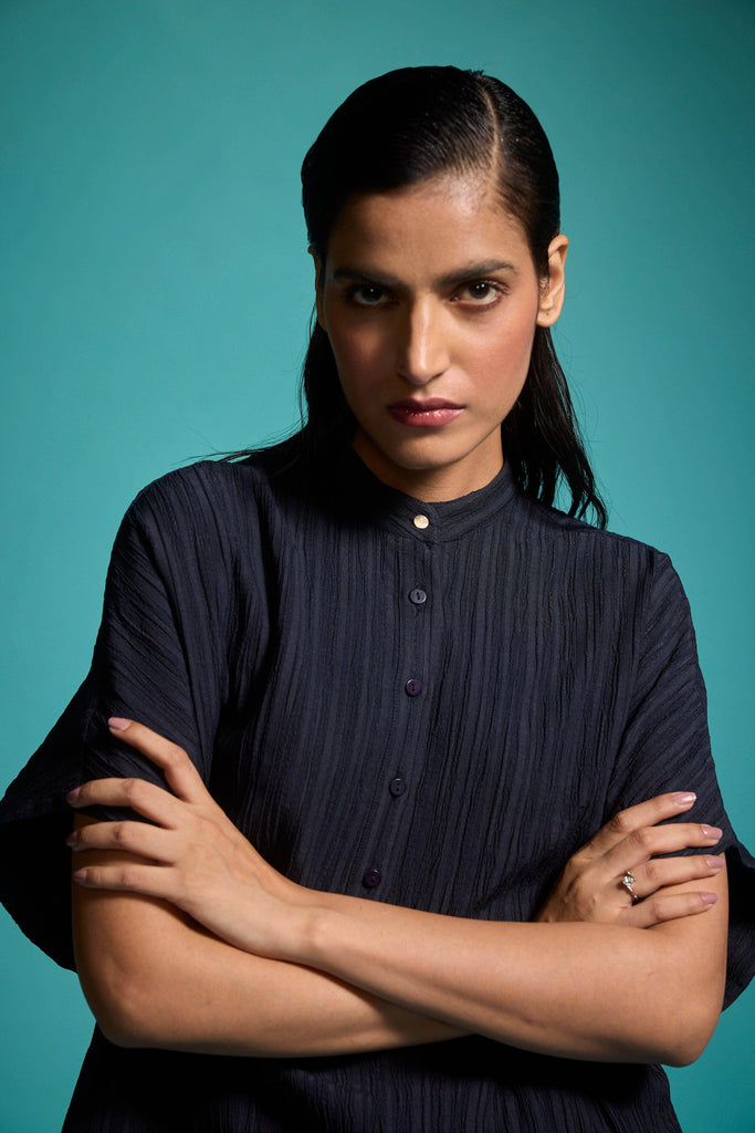 TEXTURED STRUCTURED SHIRT - dash and dot dash and dot