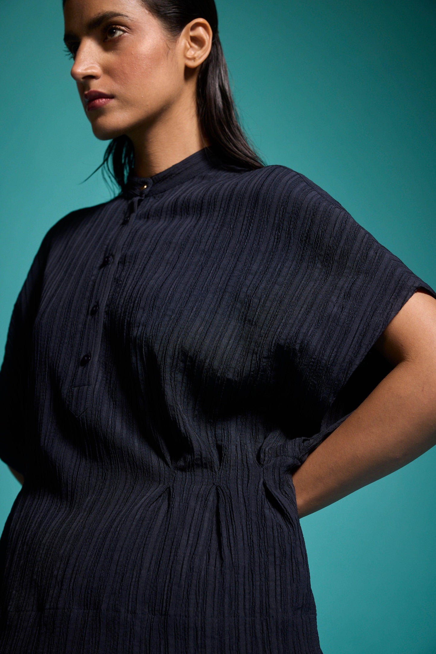 TEXTURED STRUCTURED SHIRT - dash and dot