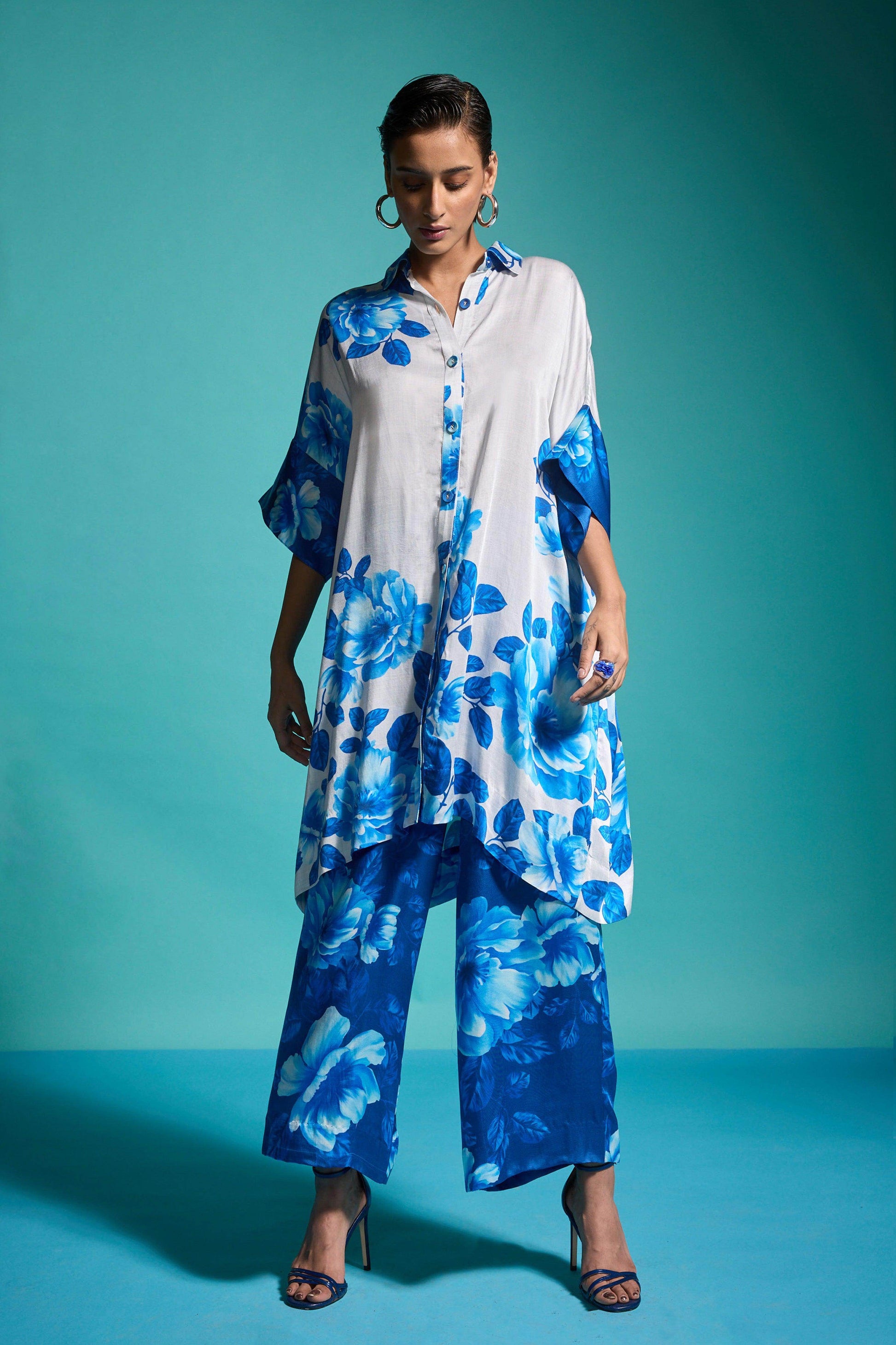 BOXY FLORAL SHIRT - dash and dot