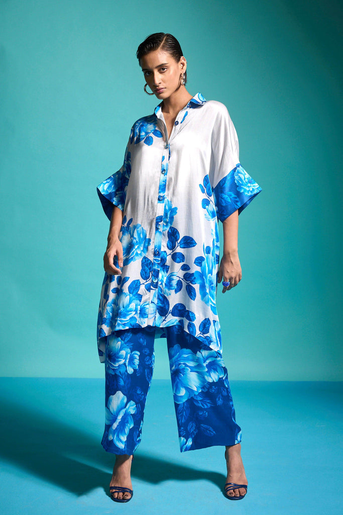 BOXY FLORAL SHIRT - dash and dot dash and dot