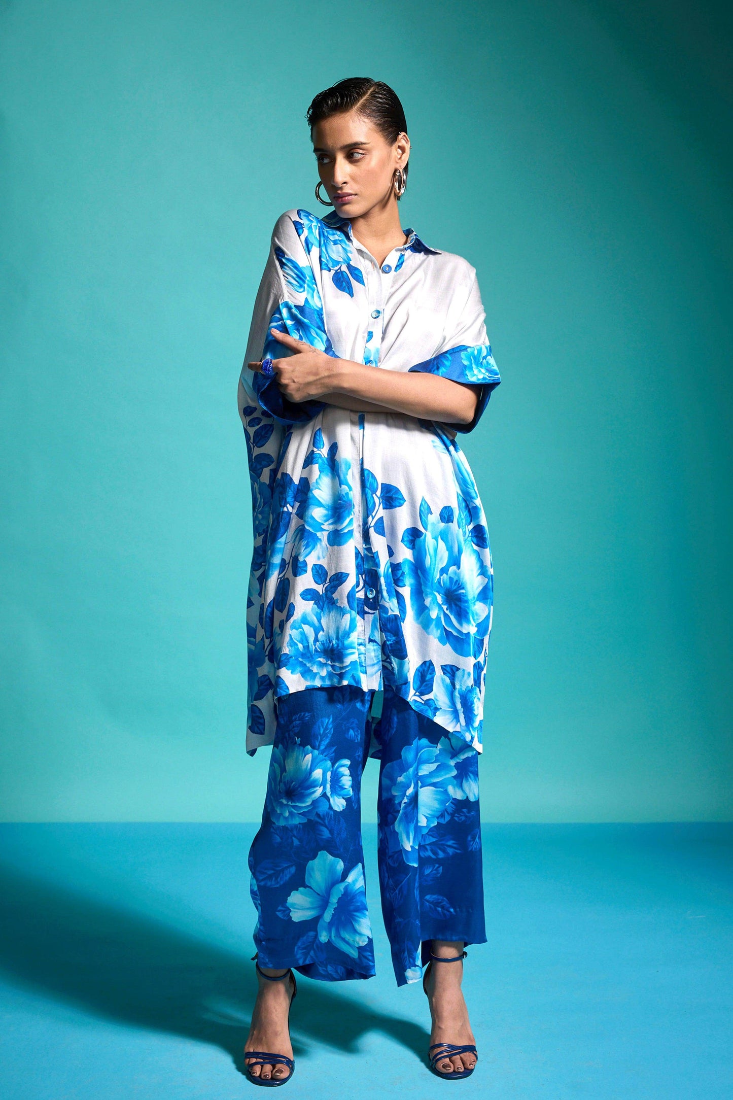 BOXY FLORAL SHIRT - dash and dot