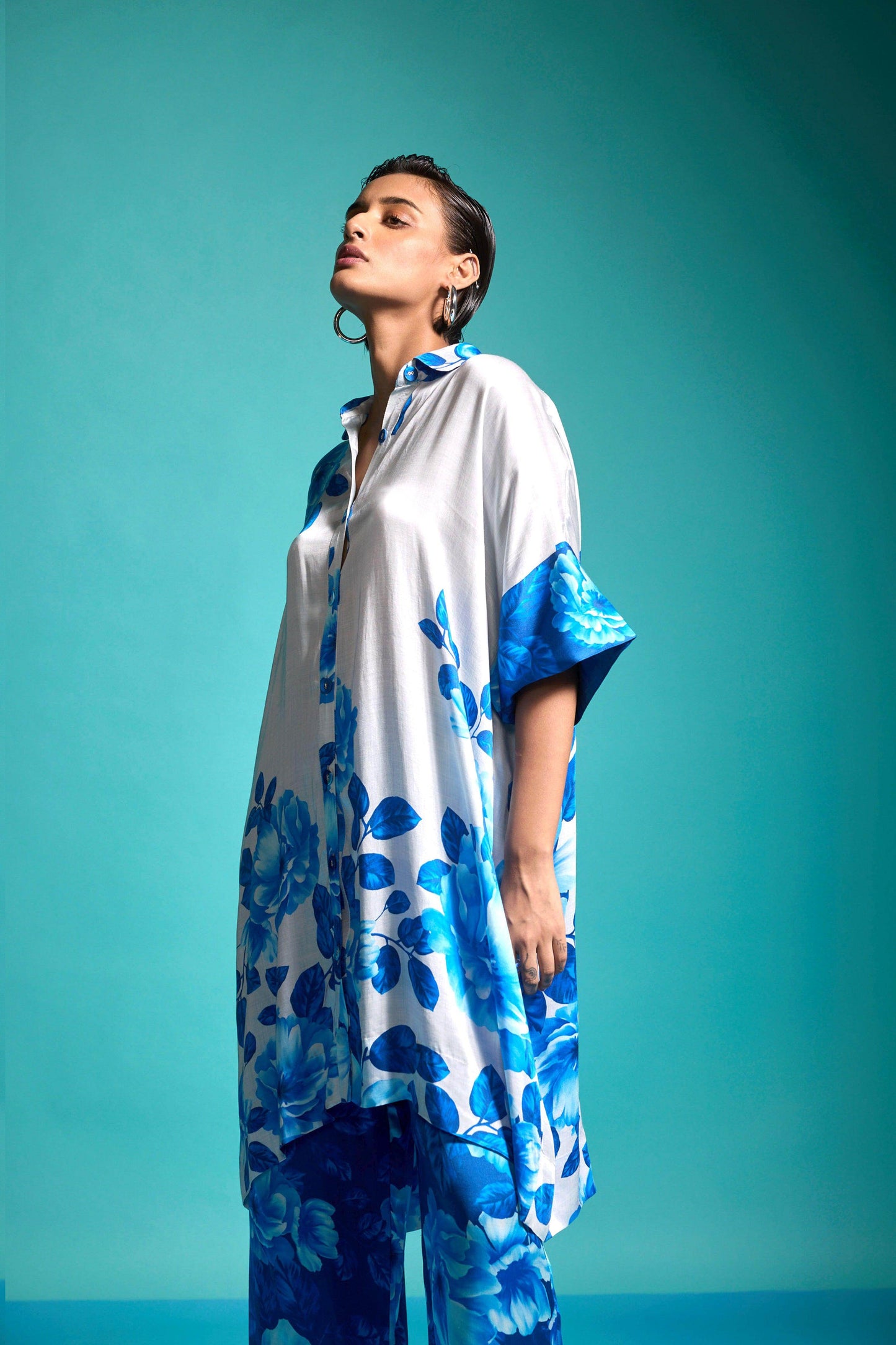 BOXY FLORAL SHIRT - dash and dot