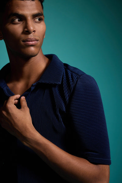 PLEAT POLO - dash and dot