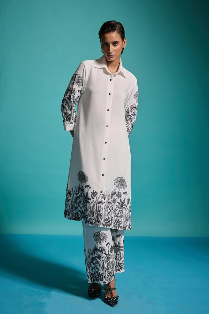 OUTLINE EMBROIDERED SHIRT - dash and dot dash and dot