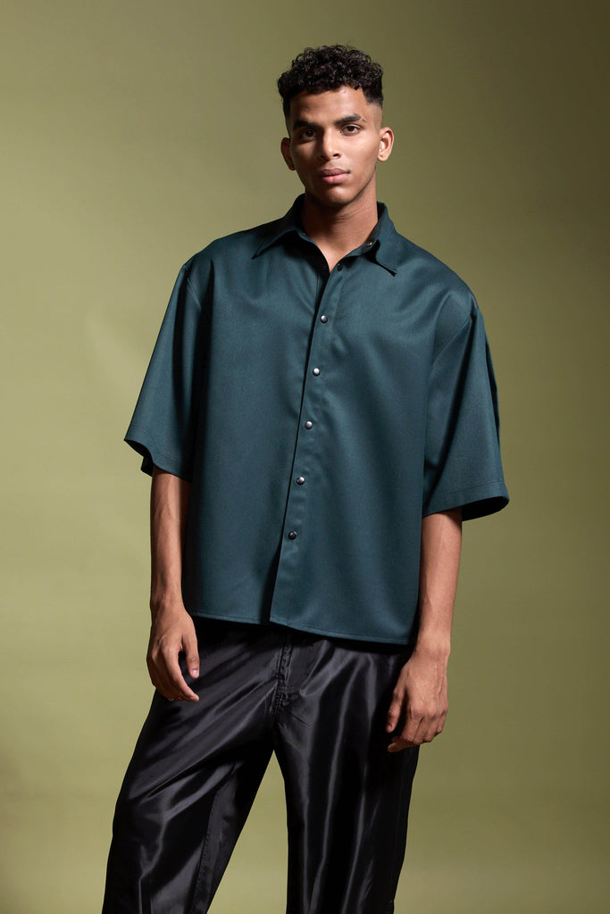 BACK BOX PLEAT SHIRT - dash and dot dash and dot