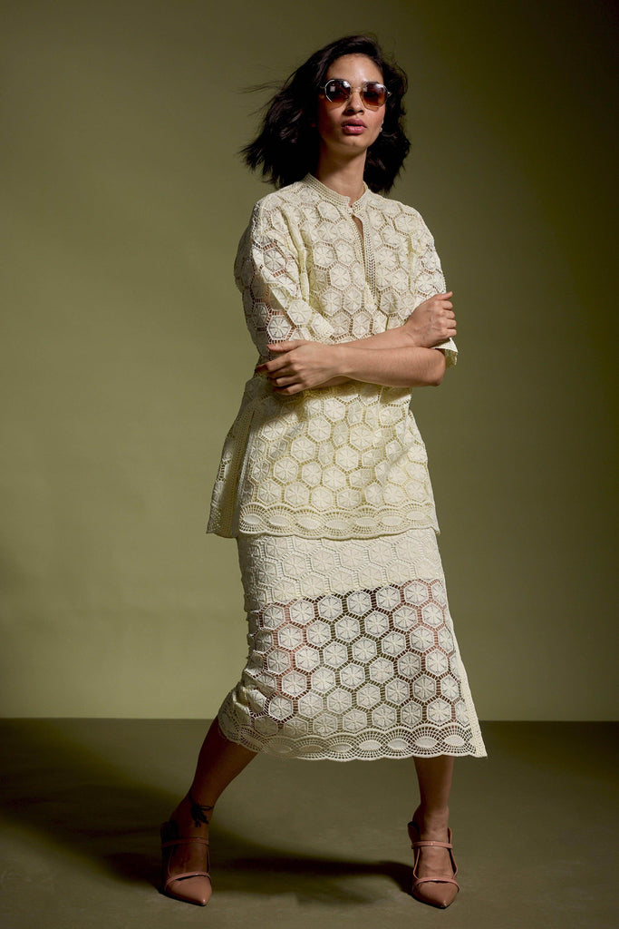 LEMON LACE SKIRT - dash and dot dash and dot