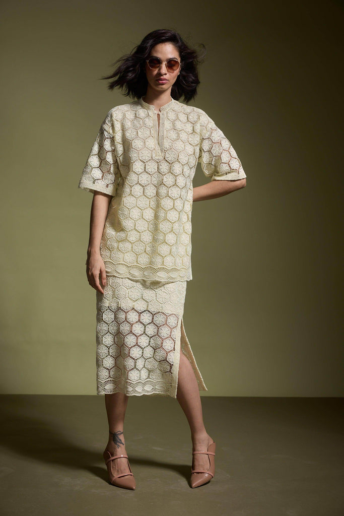 LEMON LACE SKIRT - dash and dot dash and dot