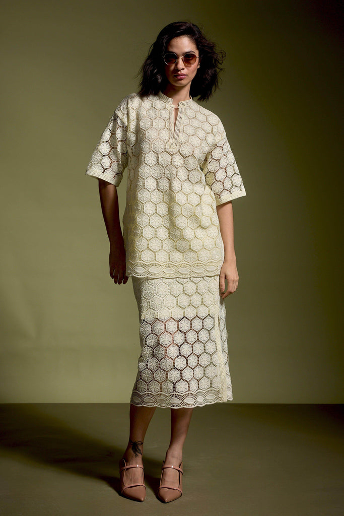 LEMON LACE SKIRT - dash and dot dash and dot