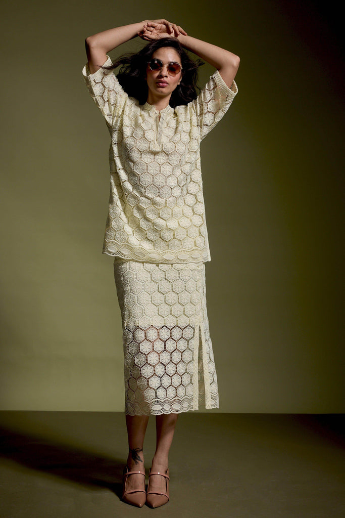 LEMON LACE SKIRT - dash and dot dash and dot