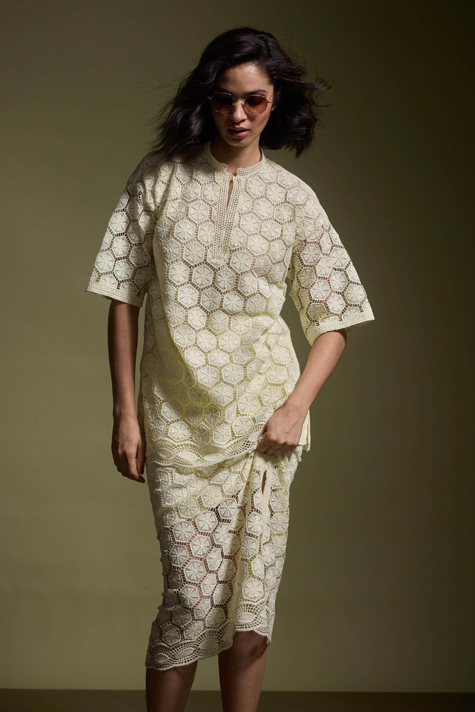 LEMON LACE SET - dash and dot dash and dot