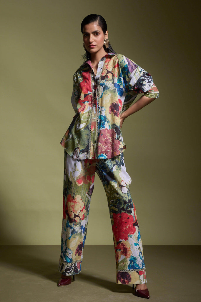 LINEN PRINTED SHIRT - dash and dot dash and dot