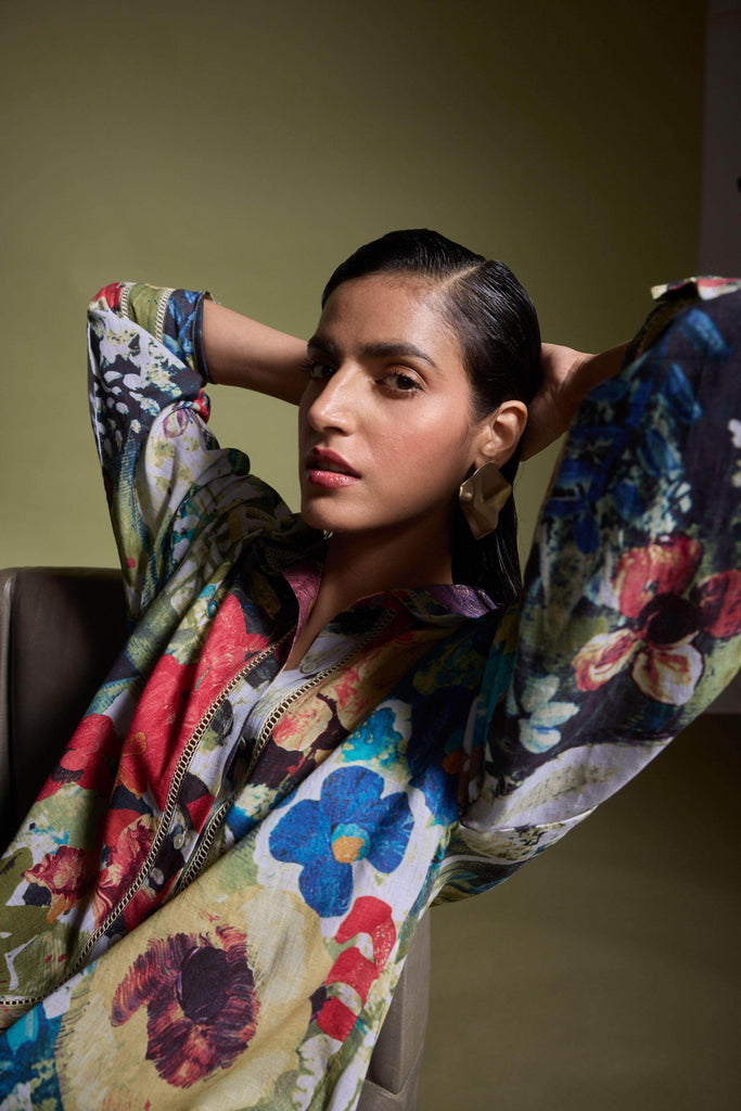 LINEN PRINTED SHIRT - dash and dot dash and dot