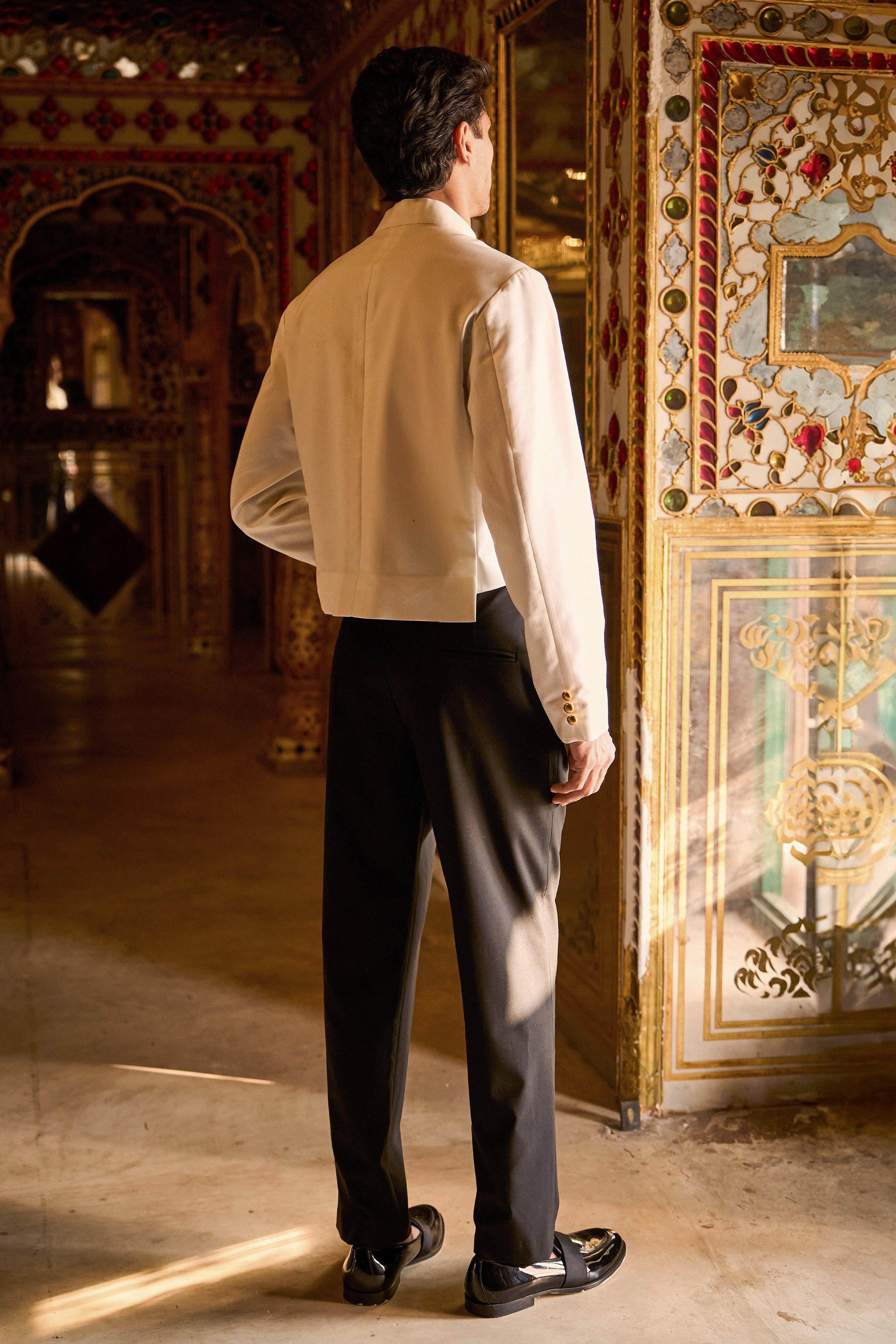 EMBROIDERED SHIRT & SAILOR PANT SET - dash and dot