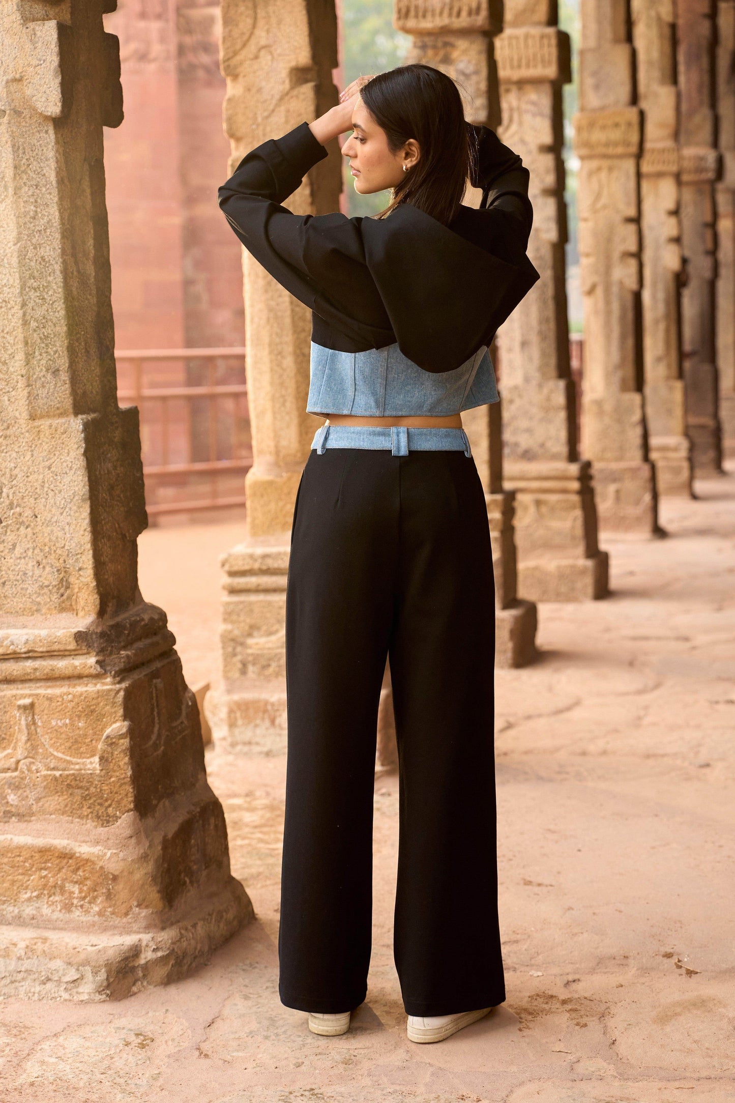 DENIM WAIST JOGGER - dash and dot