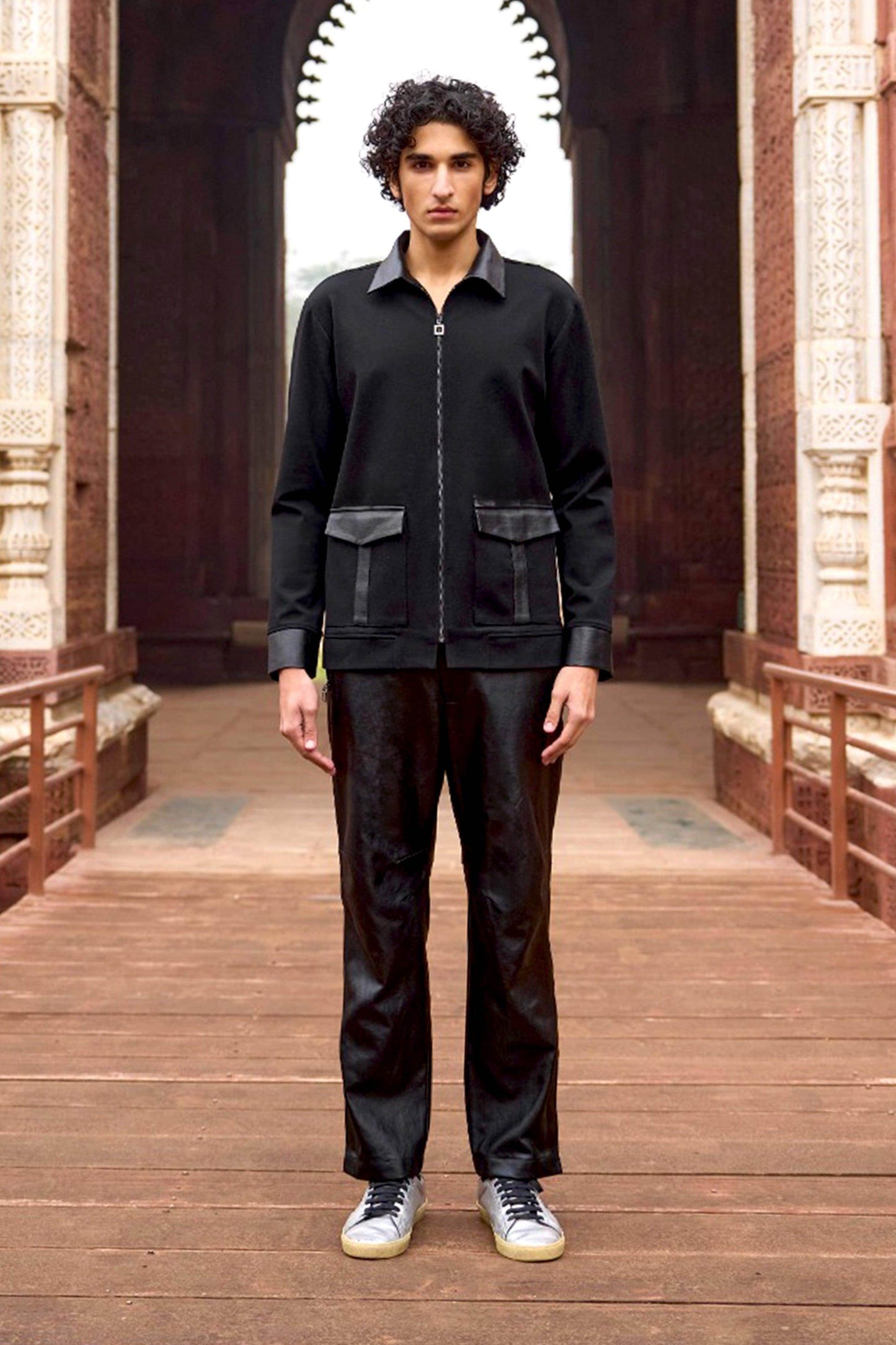 KNIT AND DENIM SHIRT - dash and dot