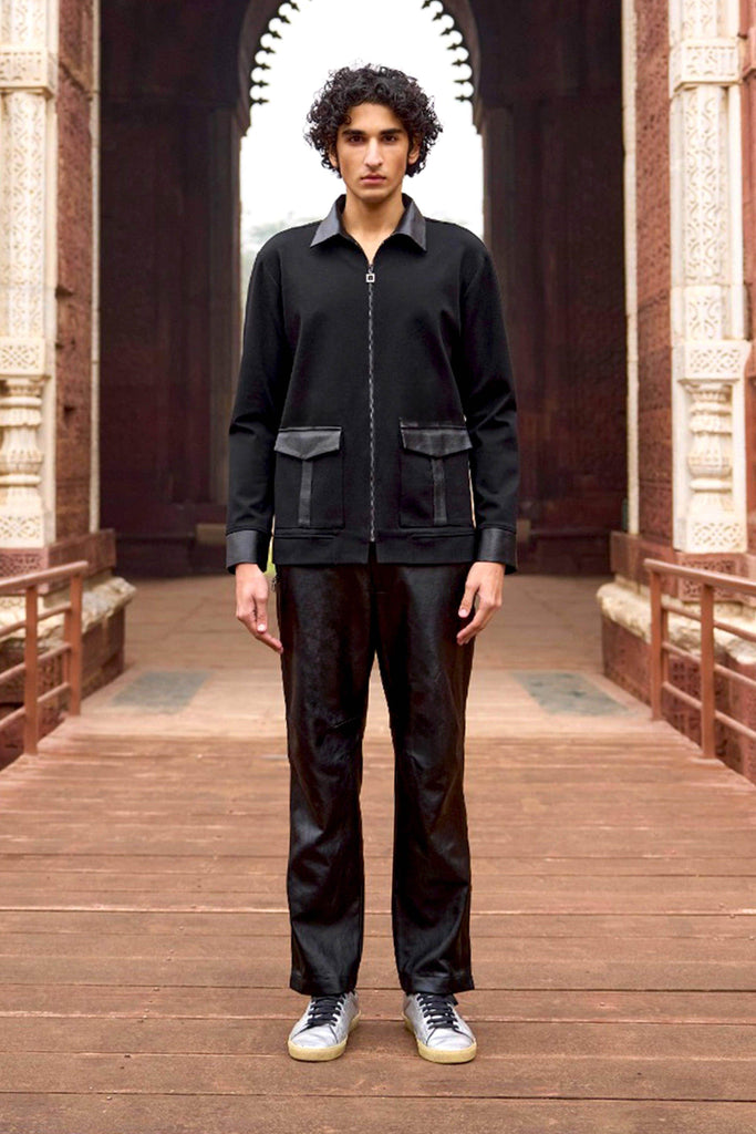 KNIT AND DENIM SHIRT - dash and dot dash and dot