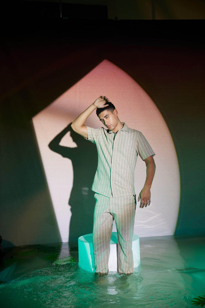 STRIPE HALF SLEEVE SET - dash and dot dash and dot