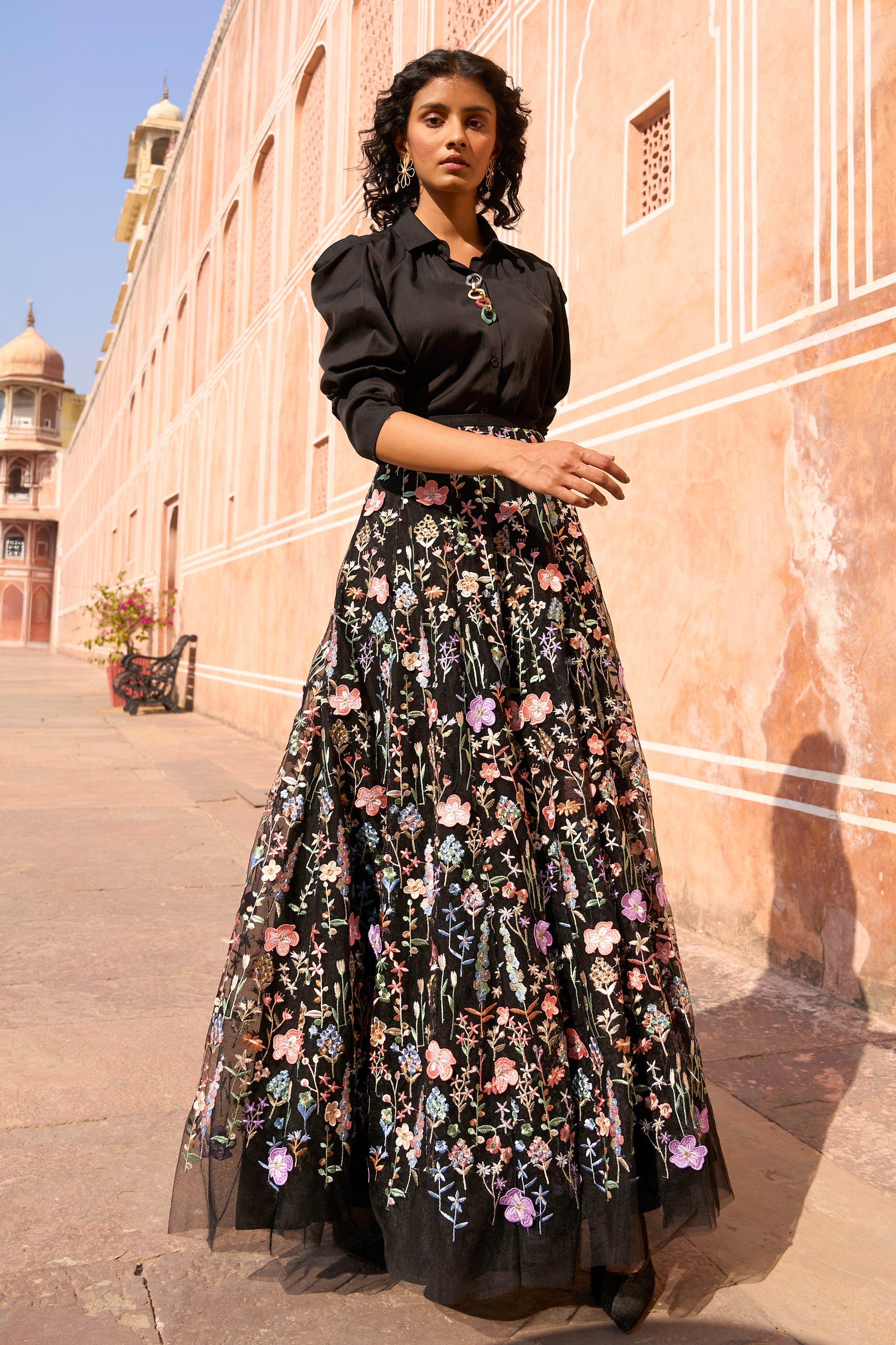 Dash and Dot - 3D FLORAL MAXI SKIRT | Online Store – dash