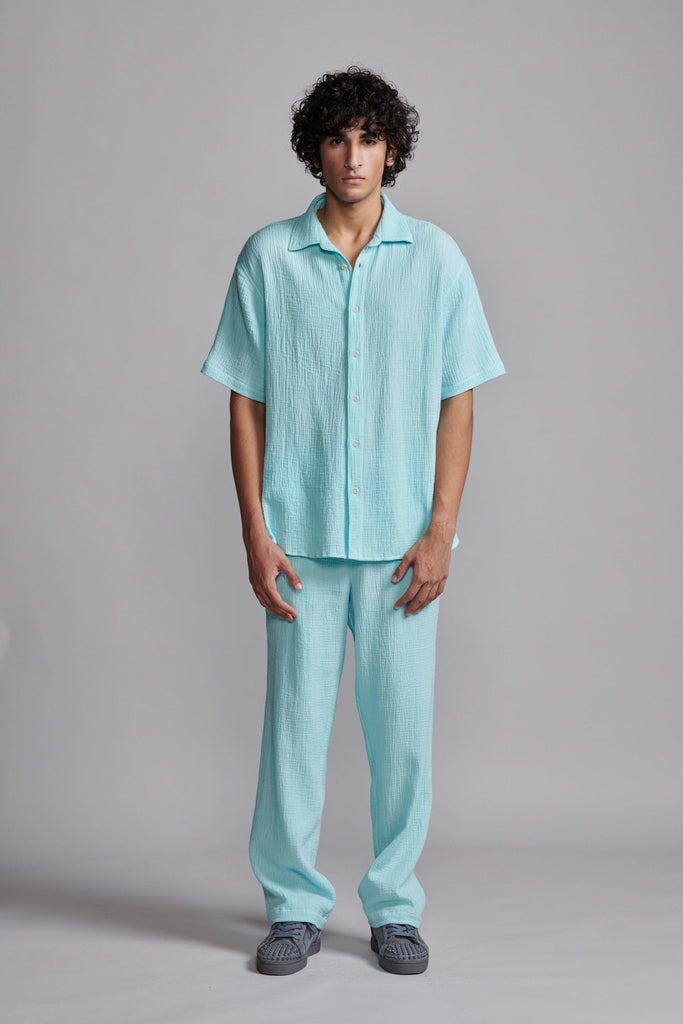 CRINKLE COTTON PANT - dash and dot dash and dot