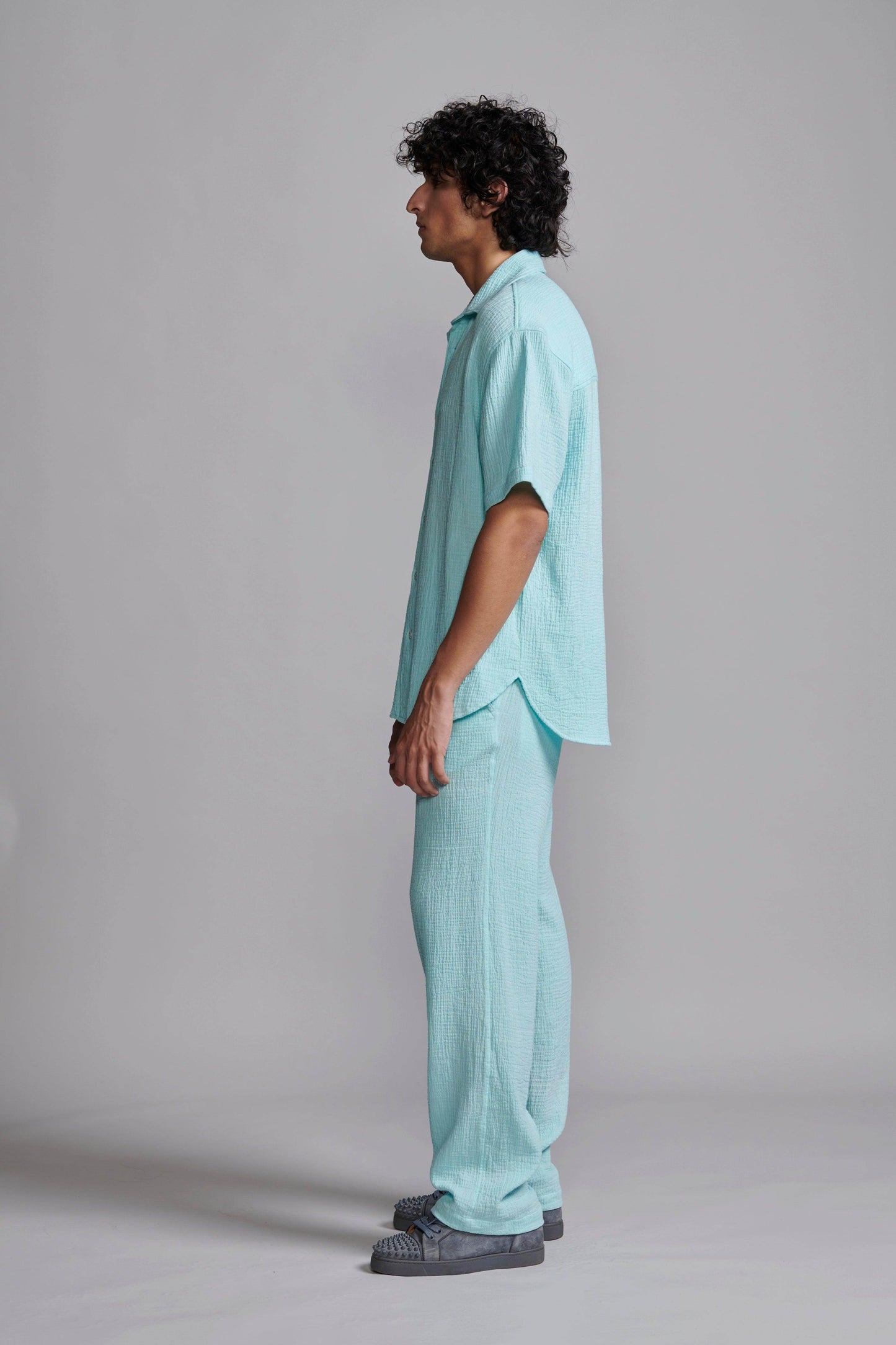 CRINKLE COTTON PANT SET - dash and dot