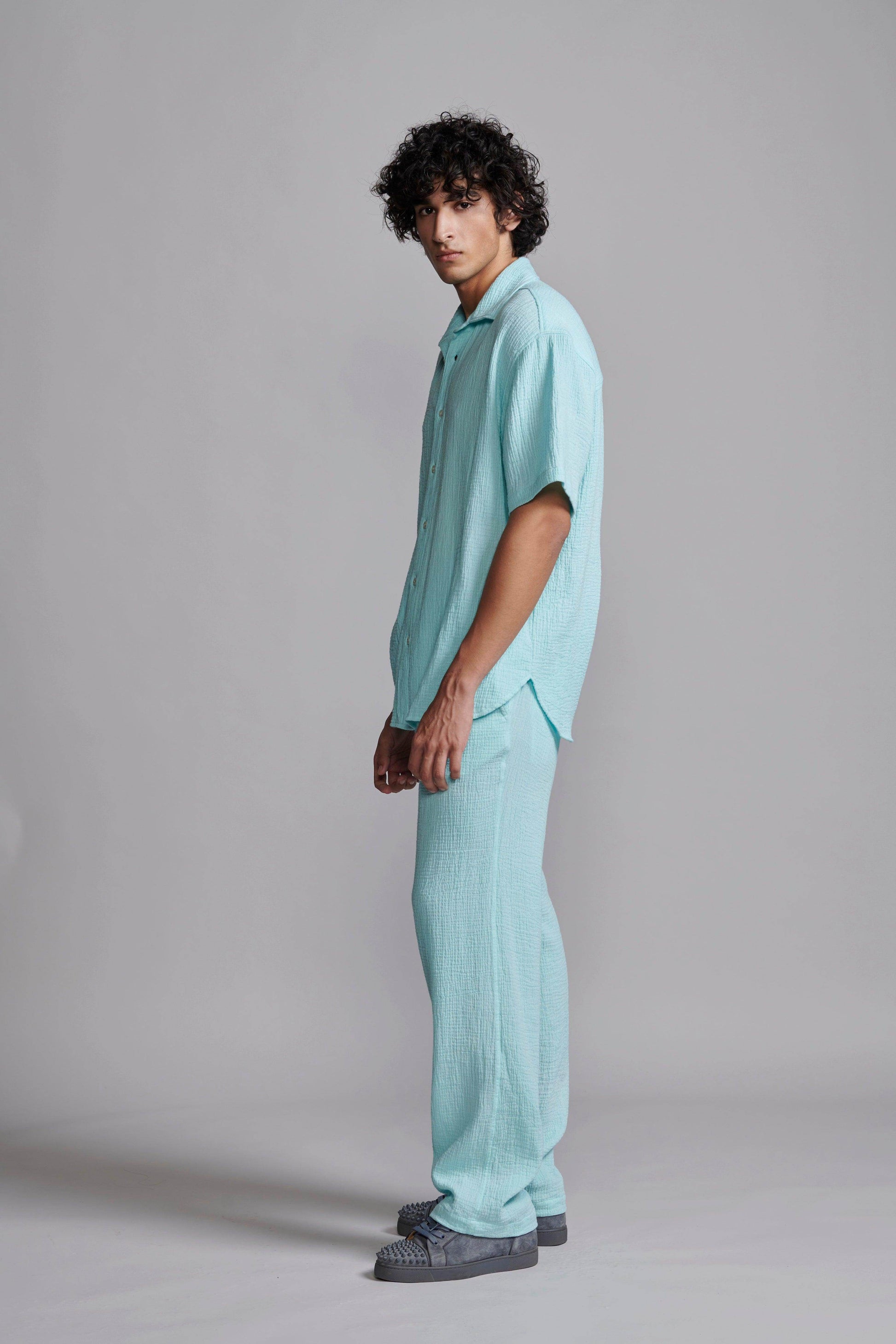 CRINKLE COTTON PANT SET - dash and dot