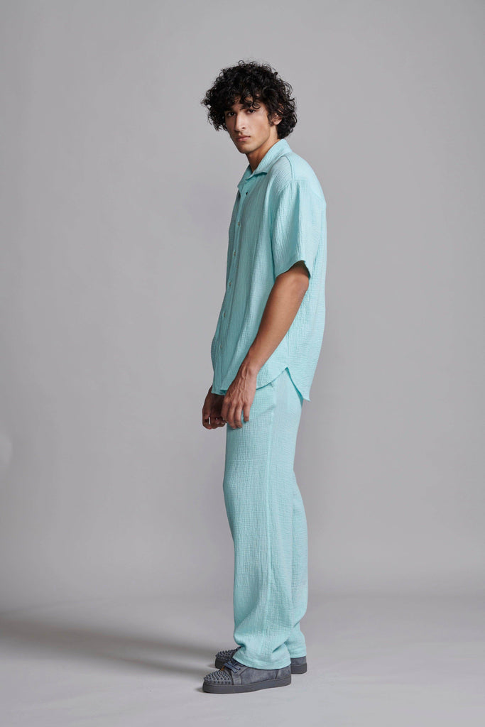 CRINKLE COTTON SHIRT - dash and dot dash and dot