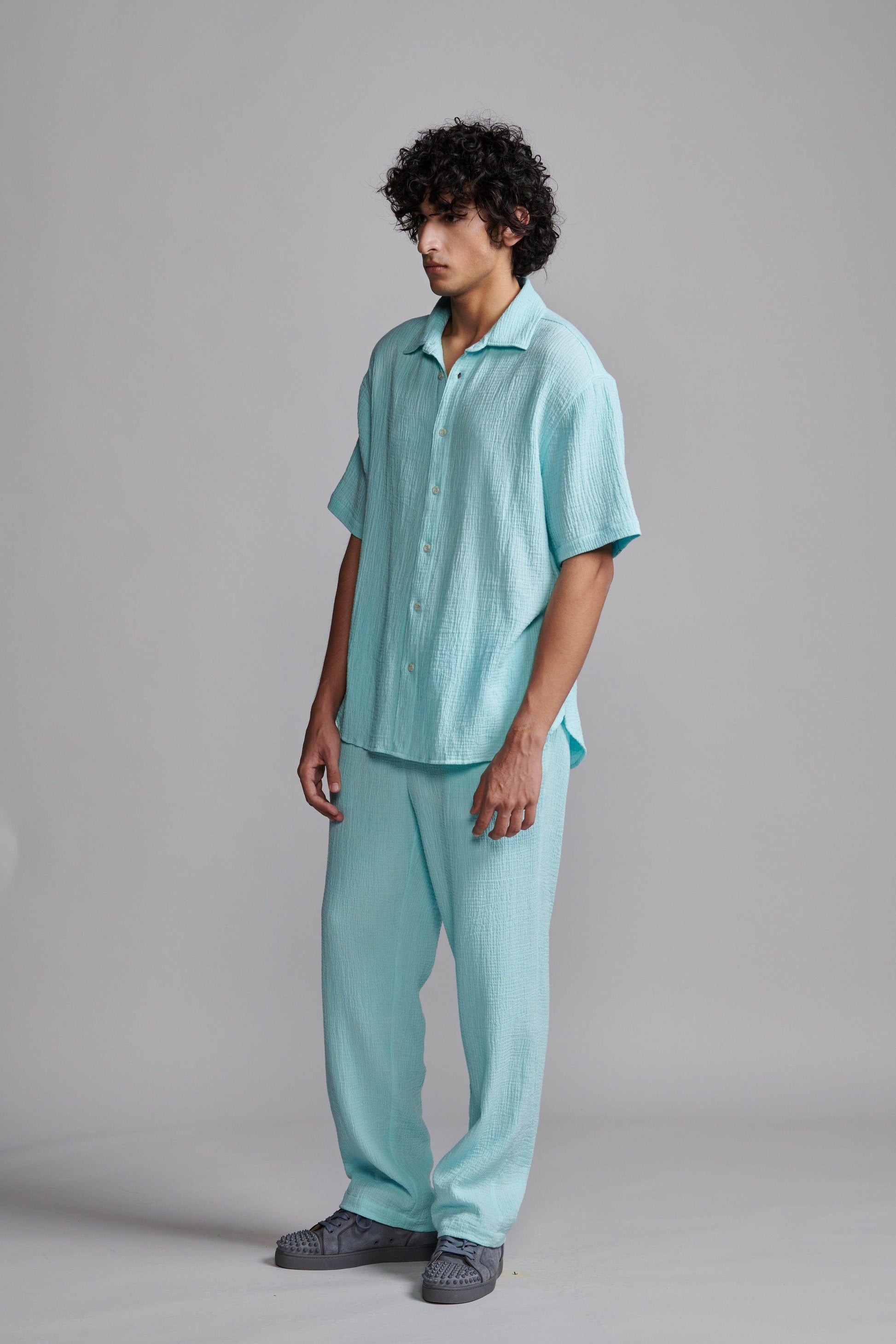 CRINKLE COTTON PANT SET - dash and dot