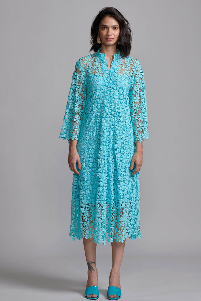FLORAL LACE MIDI - dash and dot dash and dot