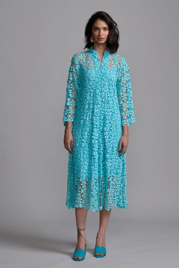 FLORAL LACE MIDI - dash and dot dash and dot