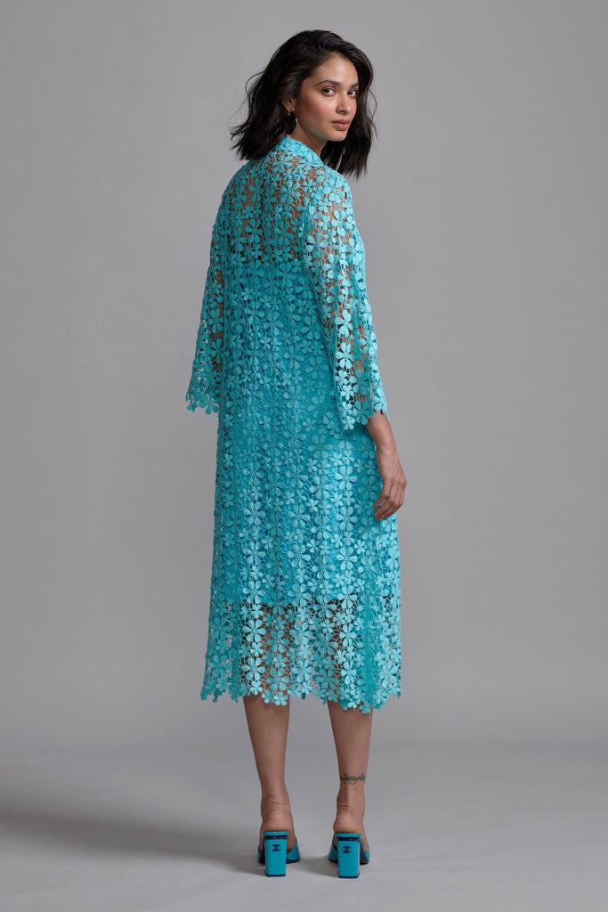 FLORAL LACE MIDI - dash and dot dash and dot