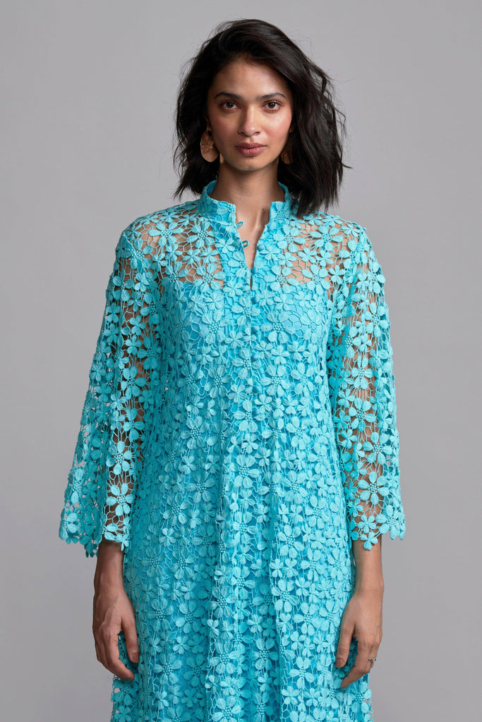 FLORAL LACE MIDI - dash and dot dash and dot
